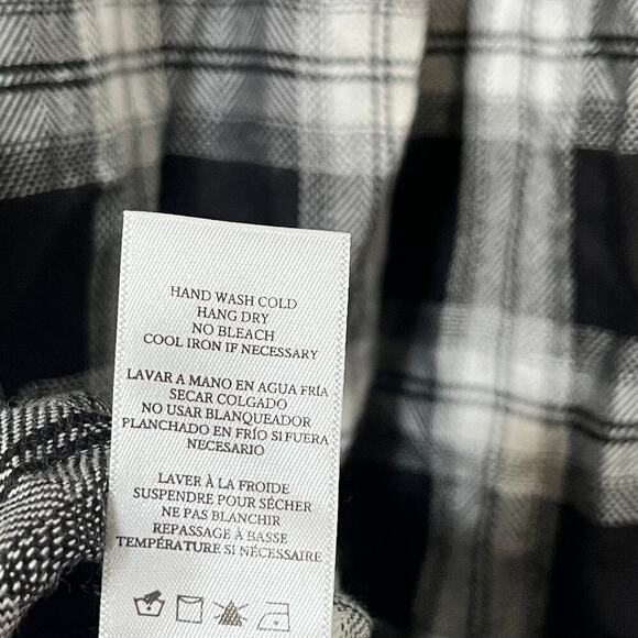 Rails Hunter Rayon Button Down Shirt Size S Midnight Snow Plaid NEW - Picture 12 of 12